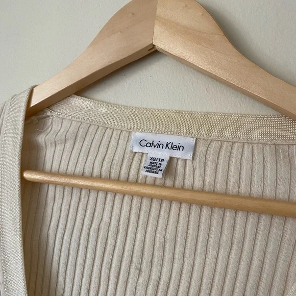 Calvin Klein Ribbed Knit Cardigan - Picture 5 of 9
